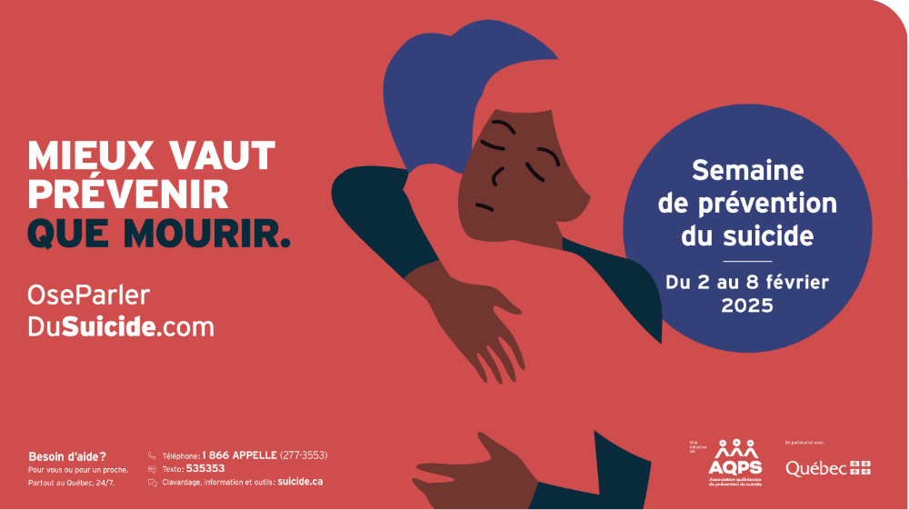 C’est la Semaine de prévention du suicide