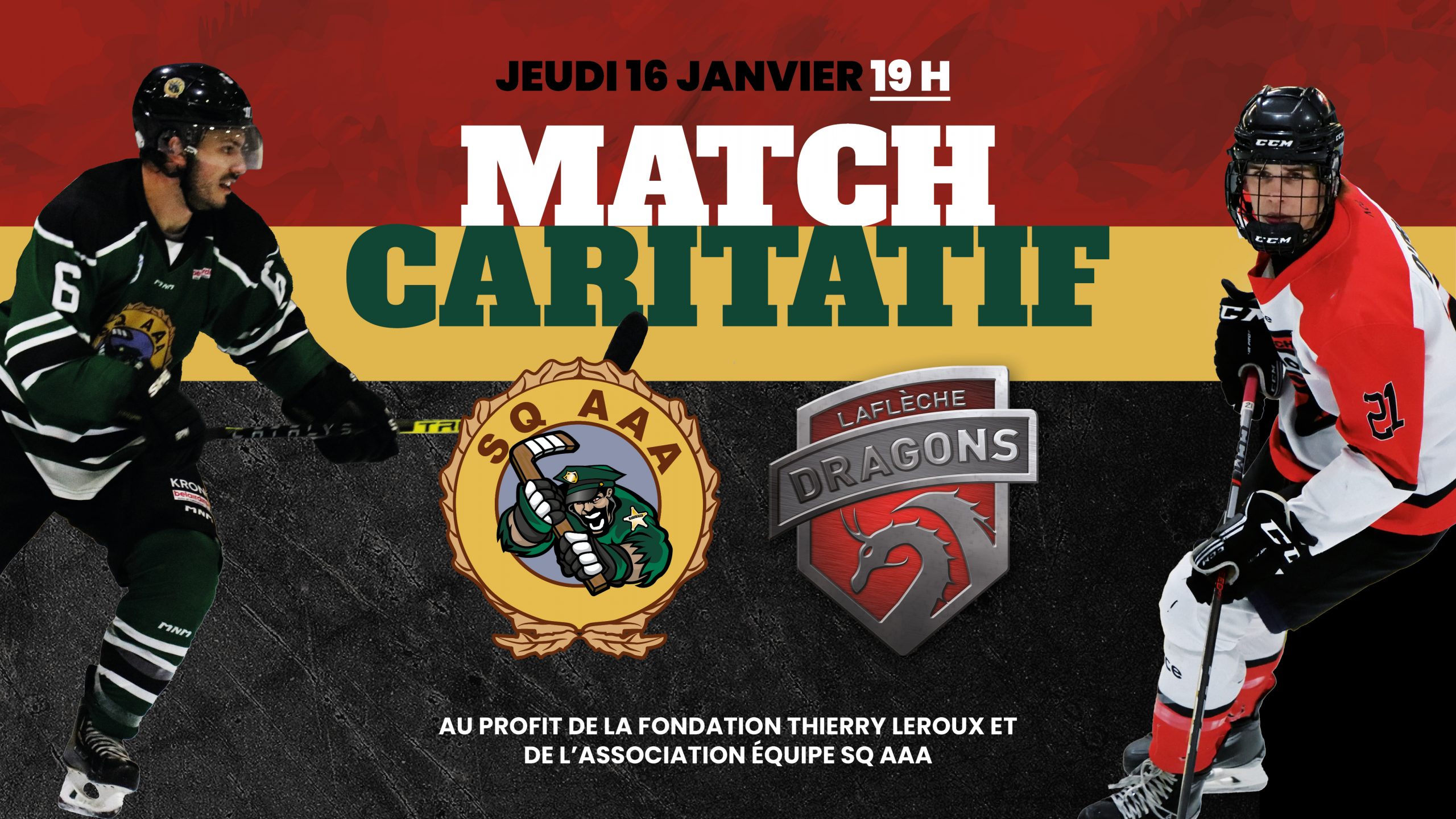 Match hockey caritatif